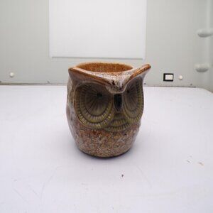 Unmarked Brown Ceramic Owl Wax Burner